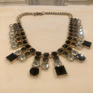 Black and white statement necklace